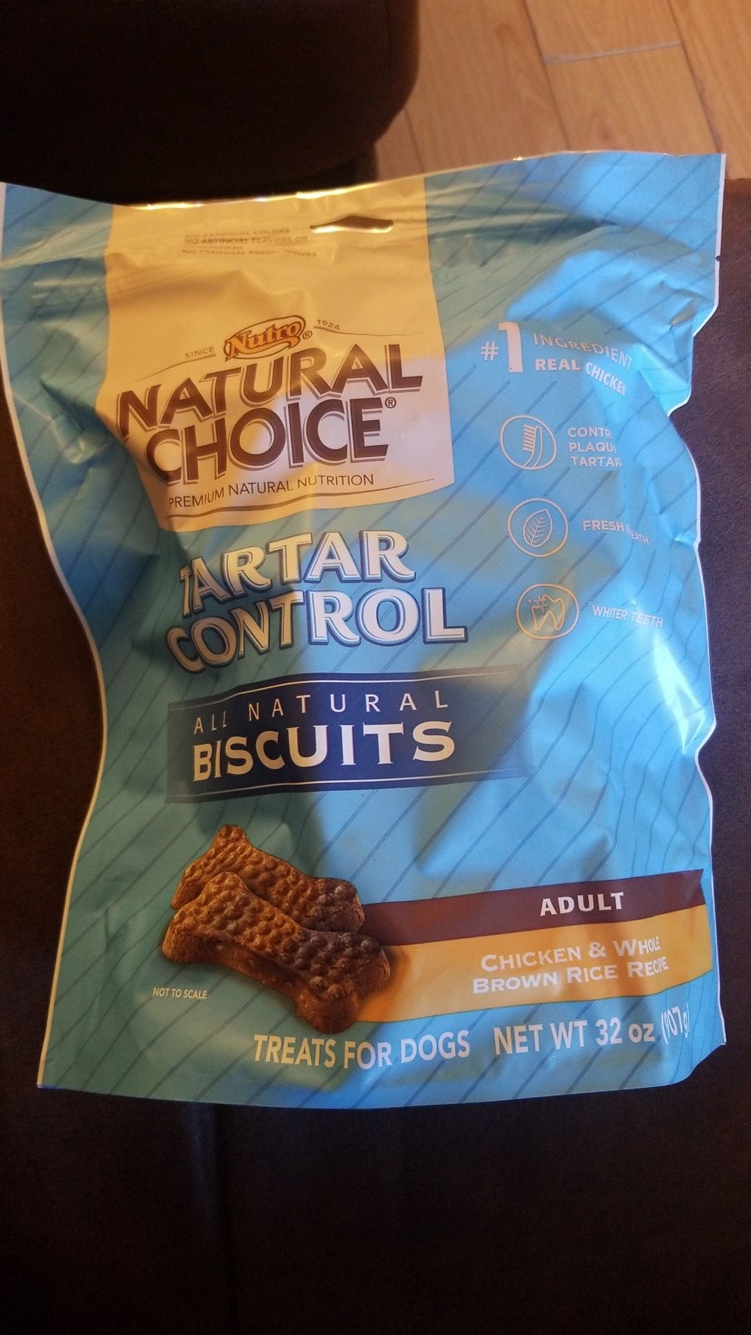 Nutro Natural Choice Tartar Control Adult Chicken & Whole Brown Rice Recipe Dog Biscuits - 32 oz