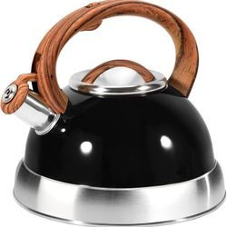 3L Stainless Steel Whistling Tea Kettle – Anti-Heat Handle D2