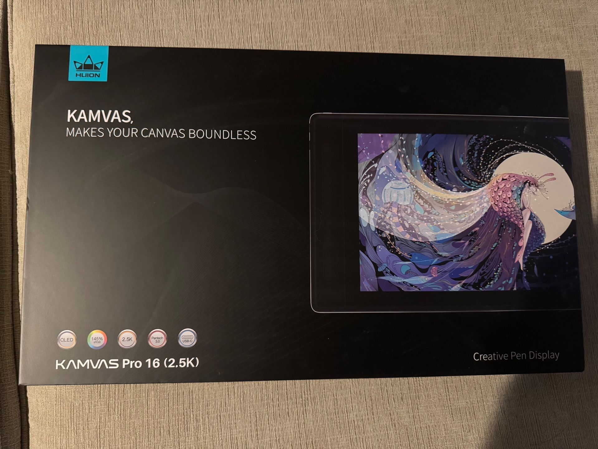 Huion Kamvas Pro 16 (2.5k) Drawing Tablet GT 1602