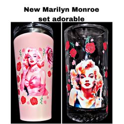 New Marylin Monroe tumbler set