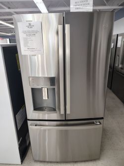 $999  (THIS WEEK ONLY: 50% OFF FRENCH 3 DOOR REFRIGERATORS) GE 22.1 Cu Ft 36W