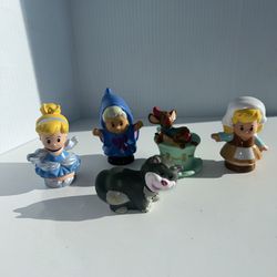 Little People Cinderella Fairy Godmother Lucifer Jaq & Gus Fisher Price Mattel