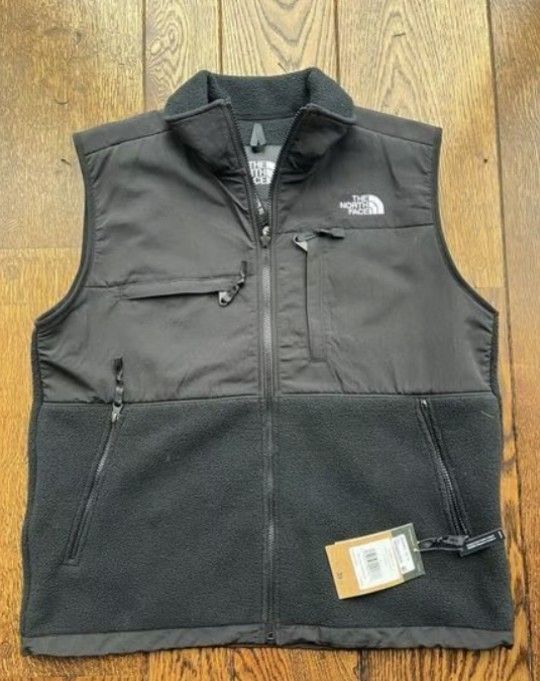 The North Face Men's Retro Denali Vest Black Fleece Jacket Zipper Medium New