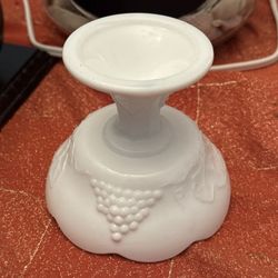 Vintage Milk Glass Candlestick