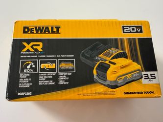 DeWalt 20V XR PowerStack 3.5ah Battery and Charger Kit