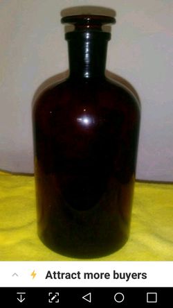 Rare Red Pyrex Apothecary Bottle #29