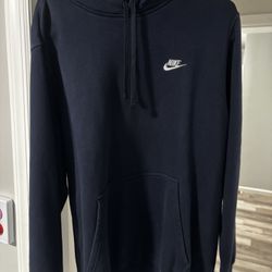 Nike Men’s XL Fleece Hoodie Pullover Sweatshirt Vintage Navy Blue Gym Casual