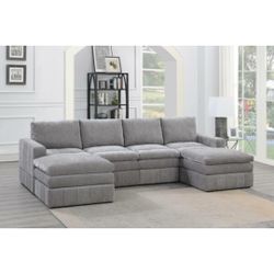 Gray Sectional Sofa 