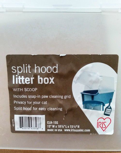 Cat Litter Box $15 Split hood Door, easy to clean drawer. Ready to use
