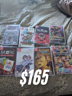 Nintendo Switch video game lot, Mario metroid