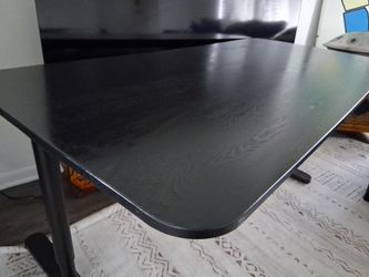 Black ikea office desk