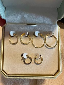 Sterling Silver/Gold platted  earring sets. Wildomar 92595