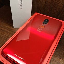(Ultra red) Unlocked OnePlus 6 Android Phone