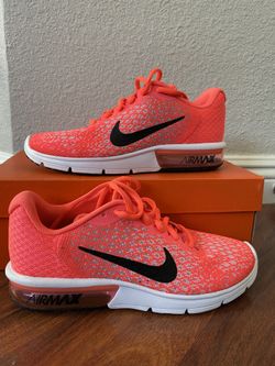 Brand New Nike Air Max Sequent 2 Sneakers 852465-600 Hot Punch Size 7.5