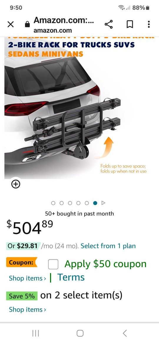 E Bike Carrier With RAMP New