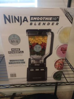 BRAND NEW Ninja Smoothie iQ Blender (1400 Peak Watts) – Factory Sealed