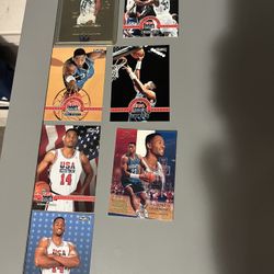 7 Alonzo Mourning Basketball Cards 