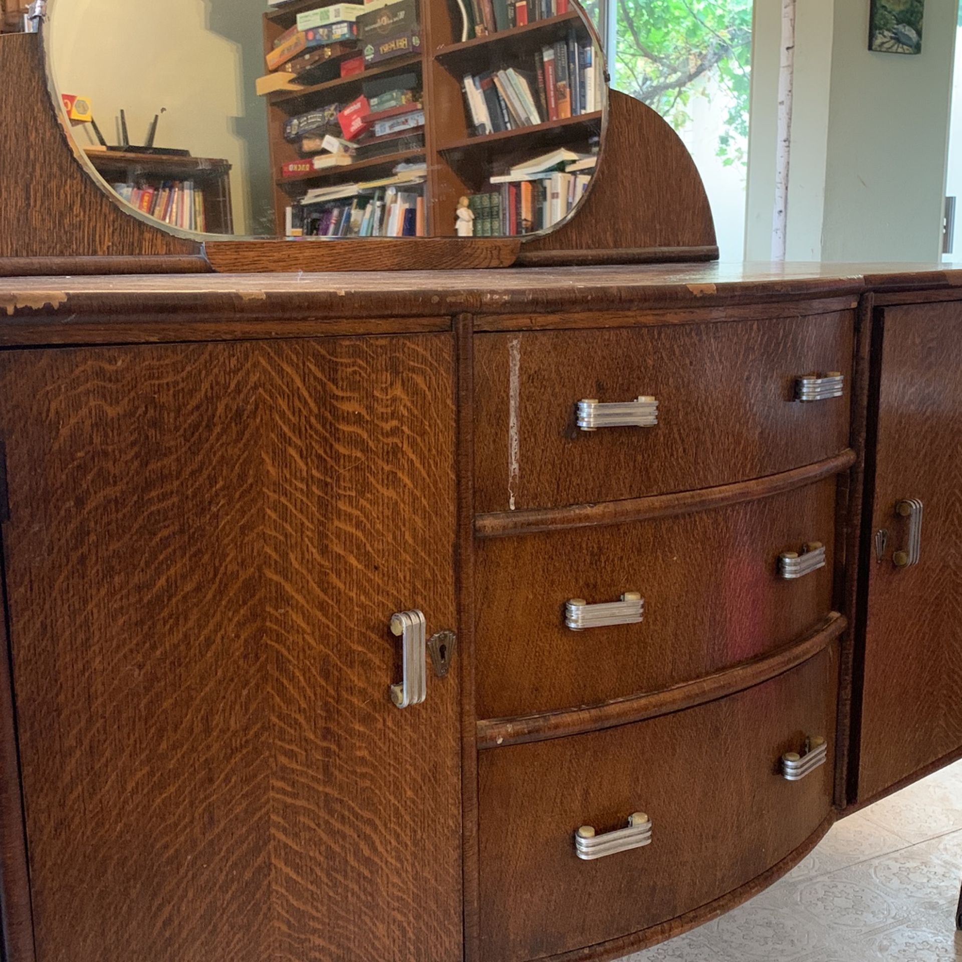 Vintage Oak Dresser With Mirror for Sale in Tucson, AZ OfferUp