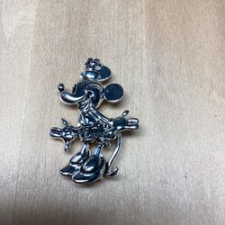Vintage Napier  Disney Silver Tone Minnie Mouse Brooch