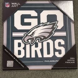 NFL Philadelphia Eagles 3D Wall Art 12"x12" (New)