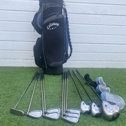 Women’s Callaway Gems Golf Set With Bag Odyssey Putter 