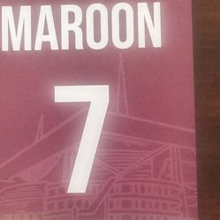 Dolphin Saints parking pass maroon have all three last games sold separately