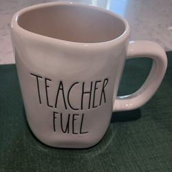 Rae Dunn "Teacher Fuel" Coffee Cup
