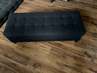 Black Ottoman with storage