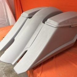 Harley Davidson 6″ Trendsetter Extended Saddlebag Fender Kit – No Cut Outs Lids / 2014 – 2018