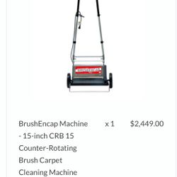 BrushEncap Machine - 15-inch CRB 15 Counter-Rotating Brush Carpet Cleaning Machine TM4 