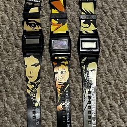 Set Of 3 Star Wars Movies Holographic Watches - Burger King Meal Collectables