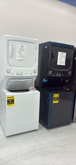 OPEN BOX WHITE WASH-Tower 3.8 Cu Ft Washer 5.9 Cu Ft Electric Dryer Combo Was$1649