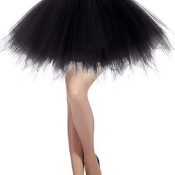 Women's Solid Color Tulle Tutu Skirt