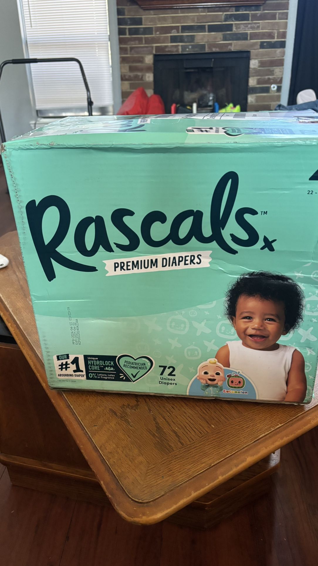 Rascals Premium Diapers, Size 4, 22-33 lbs, 72 Count,