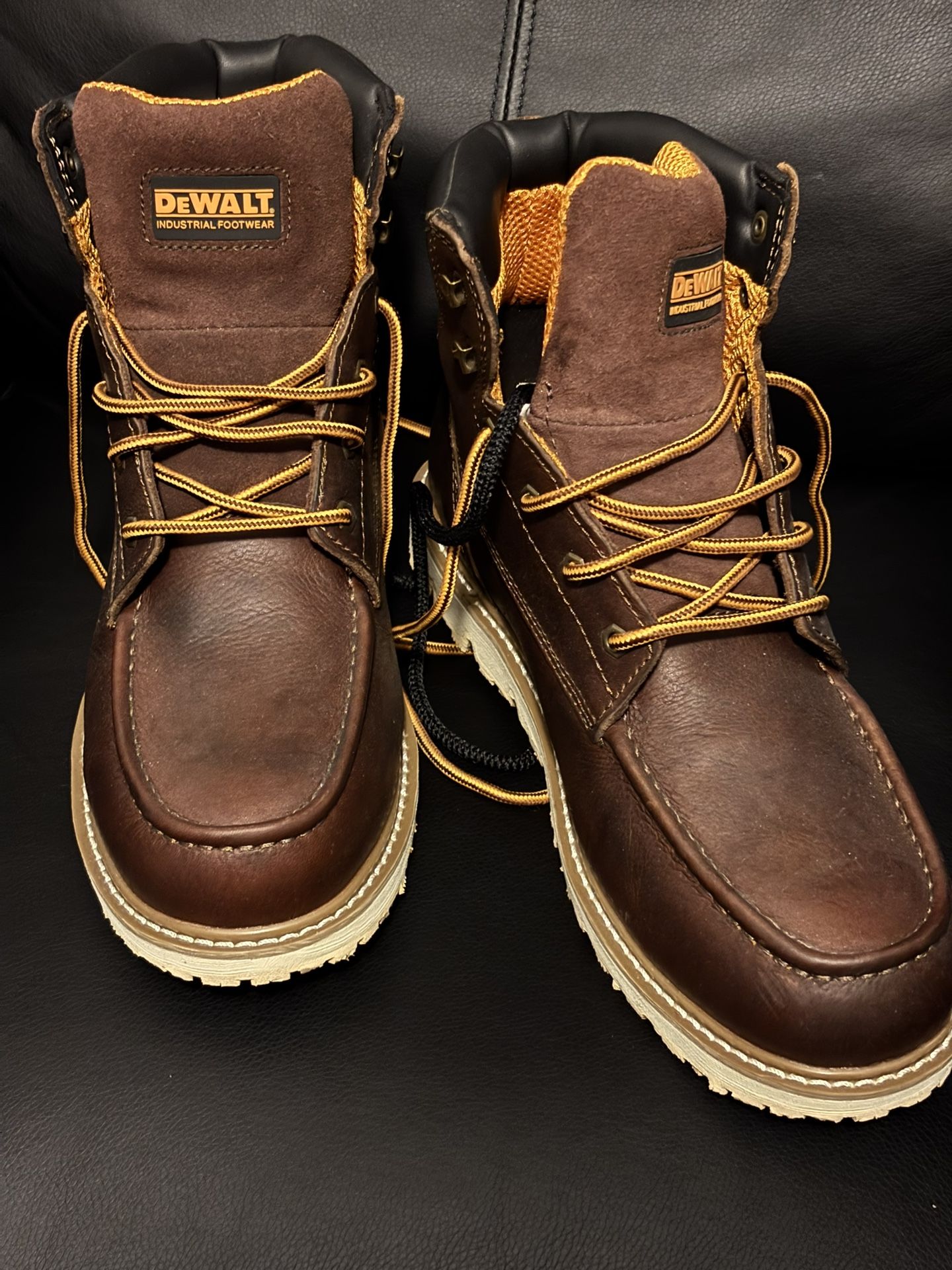 Dewalt Flex Moc Soft Toe Work Boots Walnut Color Style 62470 - Size 13