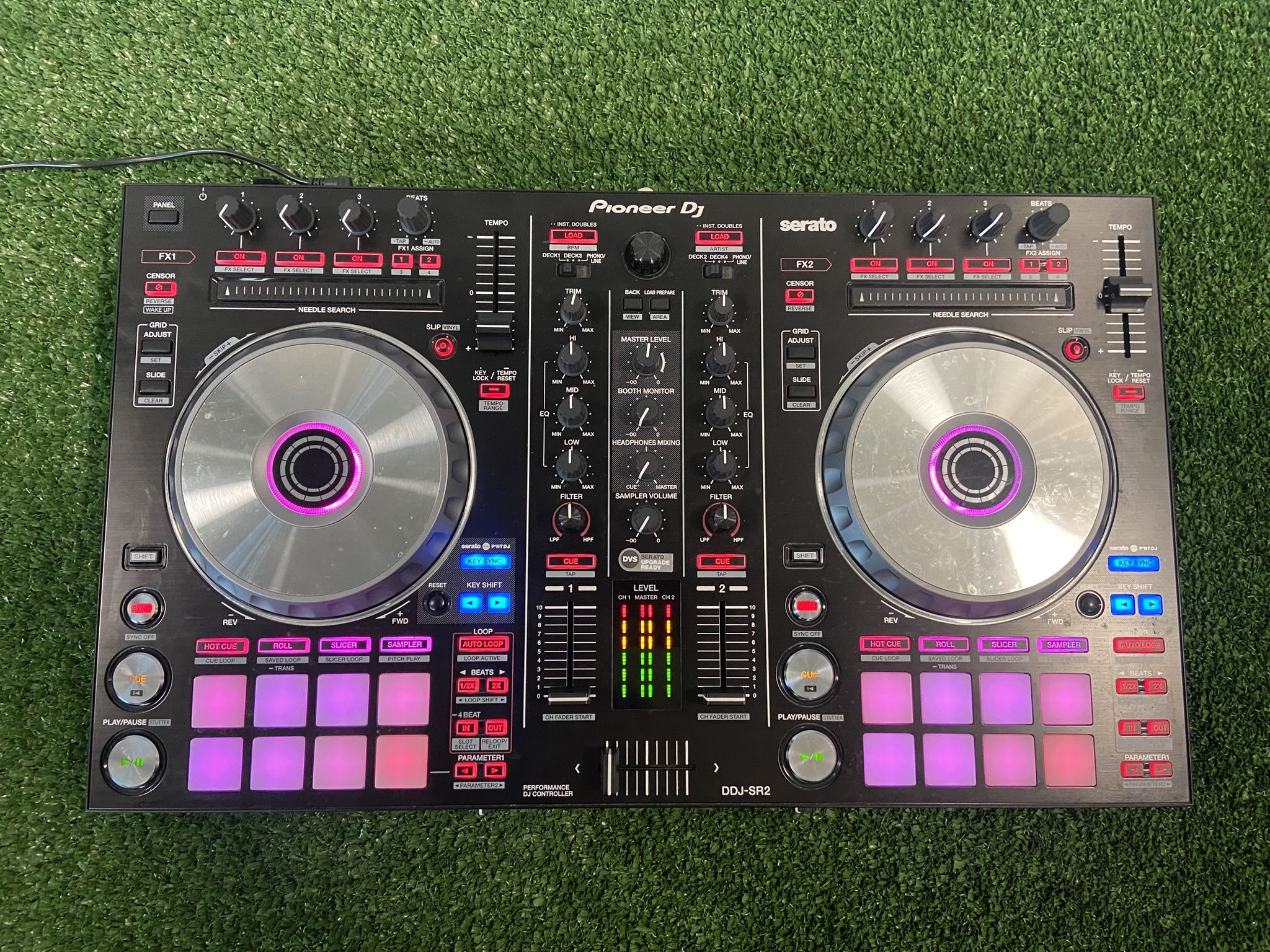 Pioneer DJ DDJ-SR2 Controller (Case and Headphones Included)