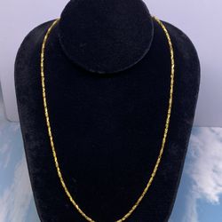 22K/14K Bar Necklace 