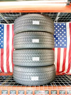 🎁 4 USED TIRES 275/50R22 BRIDGESTONE ALENZA AS02 ALL SEASON 2755022