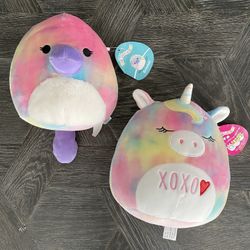 Valentine’s Day / tie dye Squishmallows set