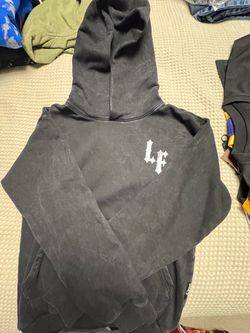 XS LF Graphic Pullover Hoodie Washed Black