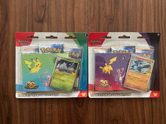 Pokemon 30th Celebration Tech Sticker Collection - Lucario & Exeggutor