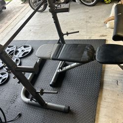Full Olympic Rated Bench For Workout  245 Pounds Included