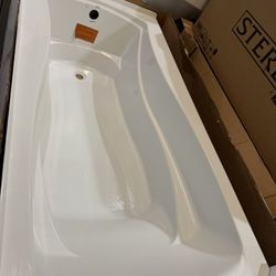 KOHLER Mariposa 72 in. x 36 in. Soaking Bathtub with Right-Hand Drain in White, Integral Flange