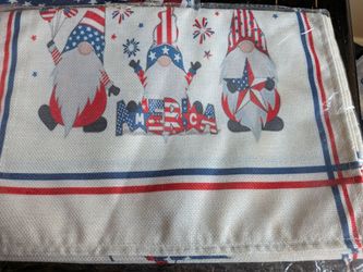 Fourth of July Patriotic cloth table runner