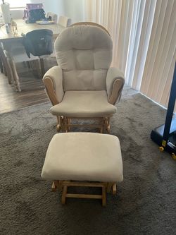 Glider Rocking Chair with Ottoman