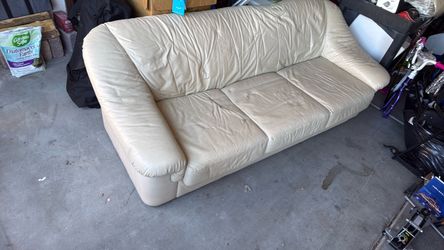 Cream colored couch