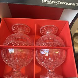 Longchamp Cristal D’arques 4 Coupelles 11 cm