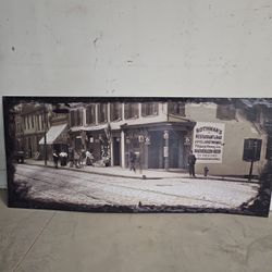 Large Old Style Matte Photo Sign PIT
