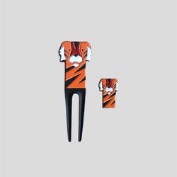 Tiger Divot Tool And Ball Marker 