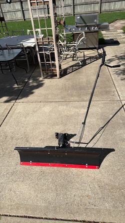 Snow plow for riding mower